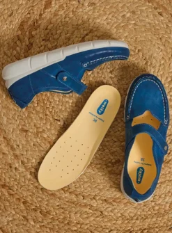 Wolky Yukon - blauw effectleer<DAMES Bandschoenen