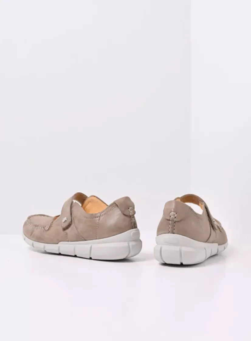 Wolky Yukon - safari effectleer<DAMES Bandschoenen