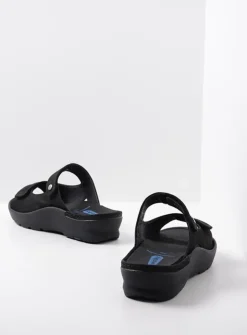 Wolky Zaandam - zwart nubuck<DAMES Slippers