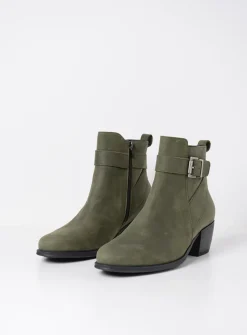 Wolky Zavalla HV - forestgroen nubuck<DAMES Cowboylaarzen|Herfst/Winter