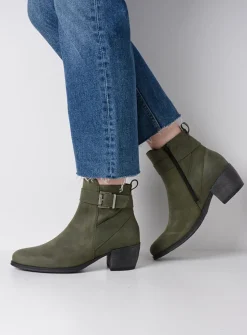 Wolky Zavalla HV - forestgroen nubuck<DAMES Cowboylaarzen|Herfst/Winter